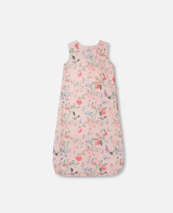 DEUX PAR DEUX MUSLIN SLEEP SACK - PRINTED BERRIES