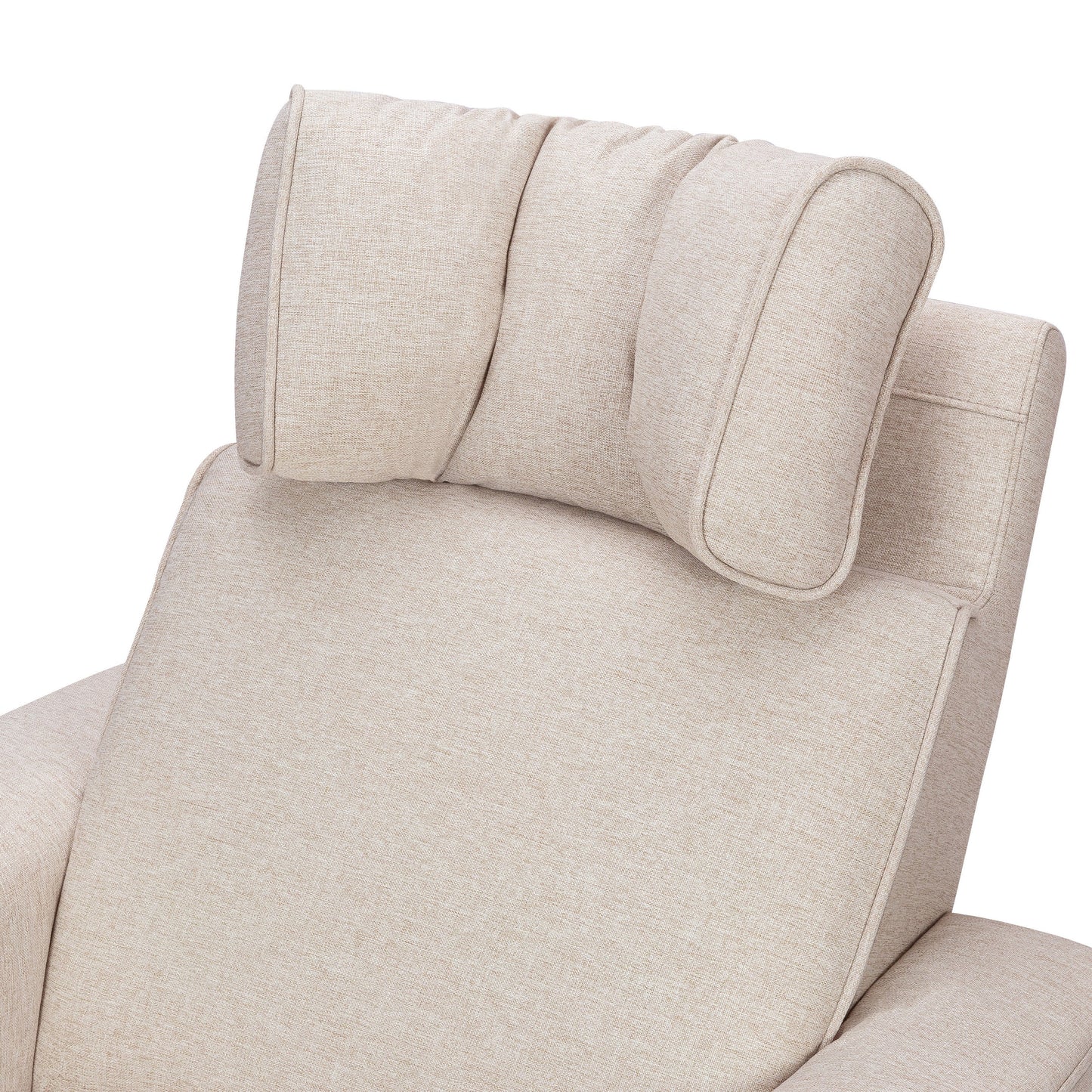 Willa Deluxe Power Glider Recliner w/Heat&Massage in Performance Beach Eco-Weave