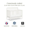 Liberty 4-in-1 Convertible Spindle Crib in Warm White