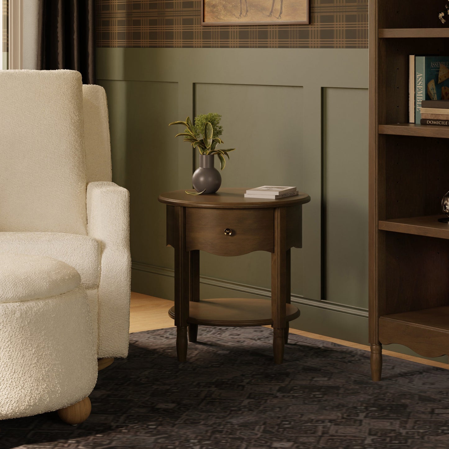 Liberty Assembled Nightstand in Warm White