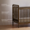 Liberty 3-in-1 Convertible Spindle Crib w/Toddler Bed Conversion Kit in Dusty Rose