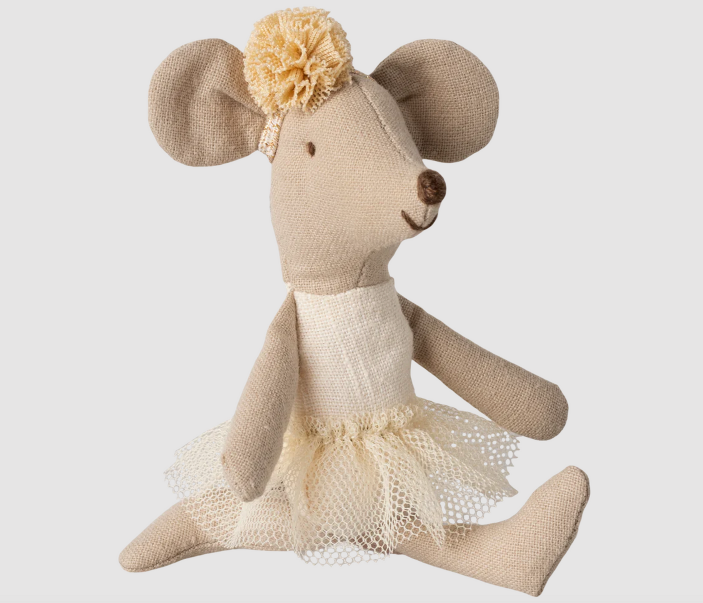 MAILEG BALLERINA MOUSE, LITTLE SISTER - OFF WHITE