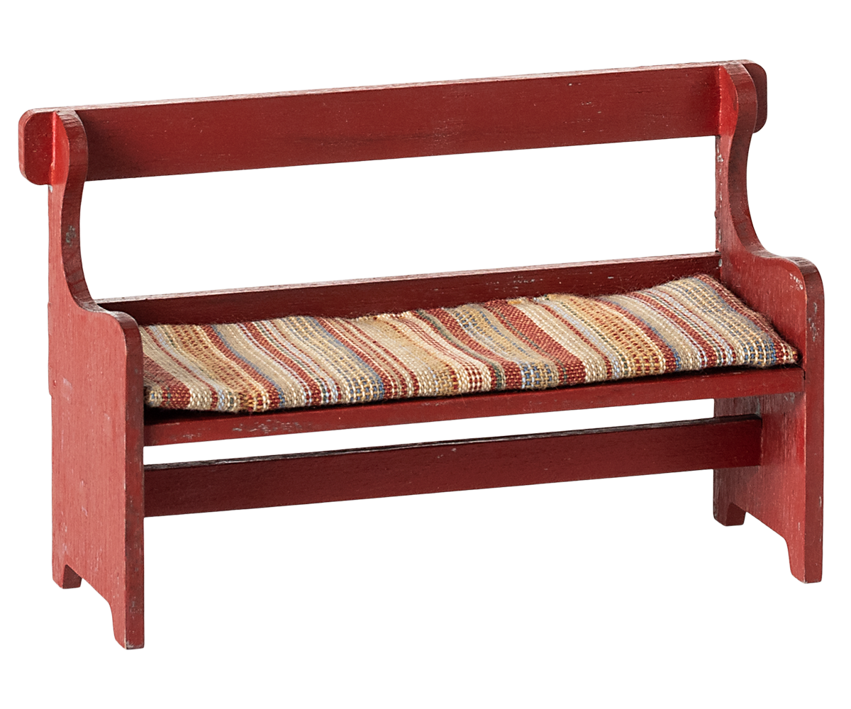 MAILEG BENCH, MOUSE- RED