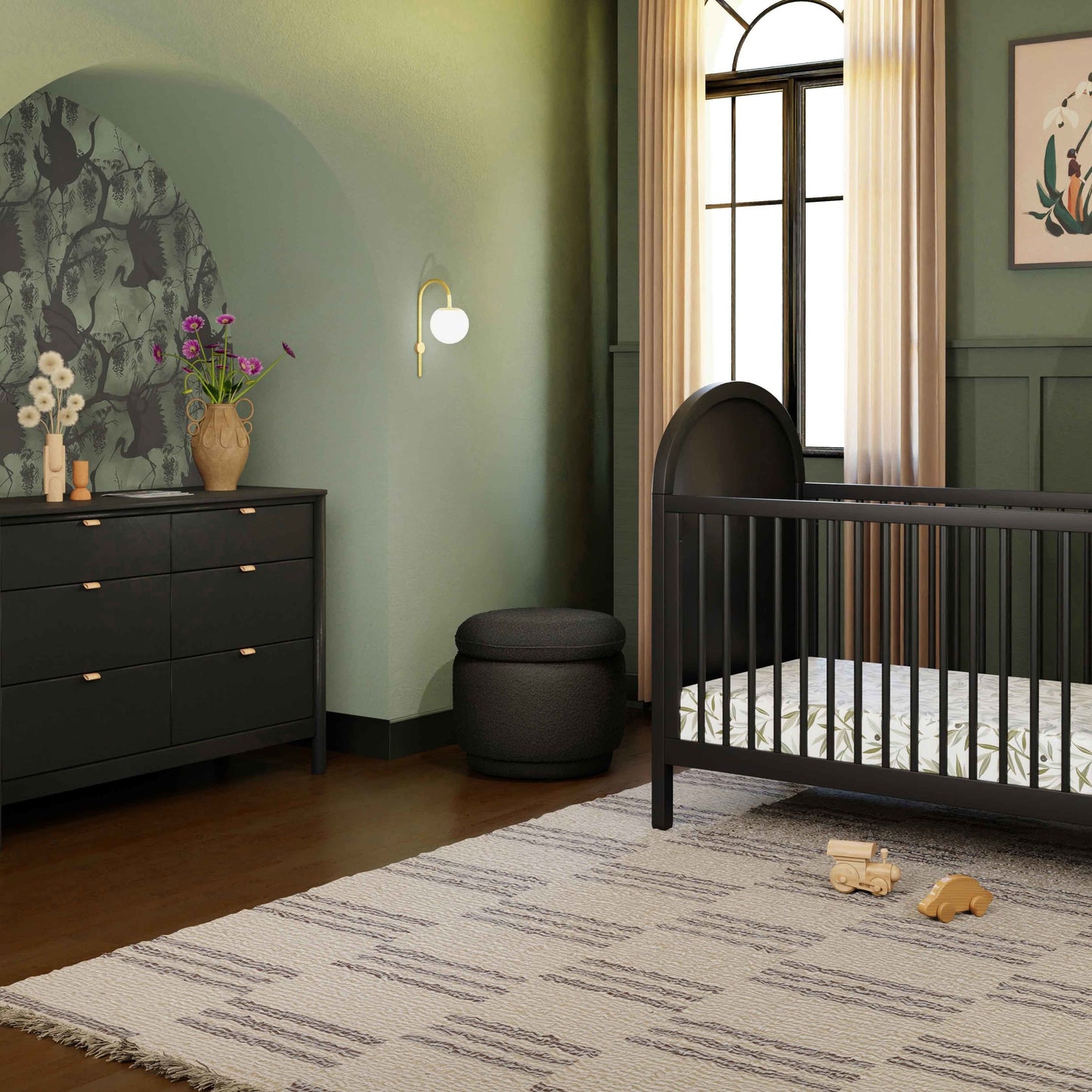 BABYLETTO ENOKI STORAGE OTTOMAN IN BOUCLE