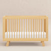 Hudson 3-in-1 Convertible Crib w/ToddlerBedConversionKit in White/Washed Natural