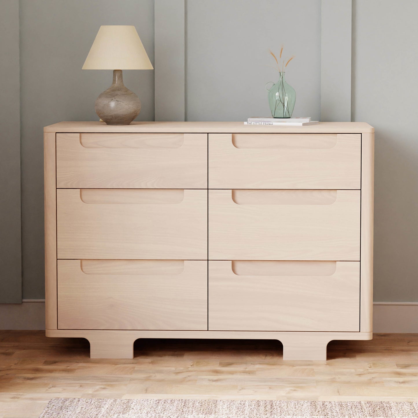 Yuzu 6-Drawer Dresser in Natural Walnut