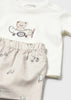 MAYORAL BOY SHORTS AND TEDDY BEAR T-SHIRT SET