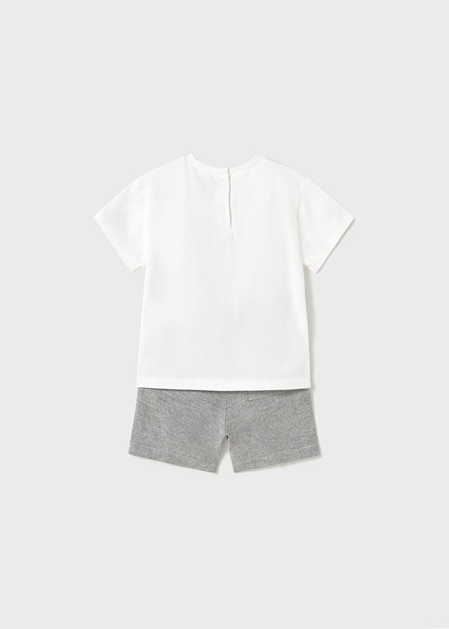 MAYORAL SHORTS AND DOG T SET