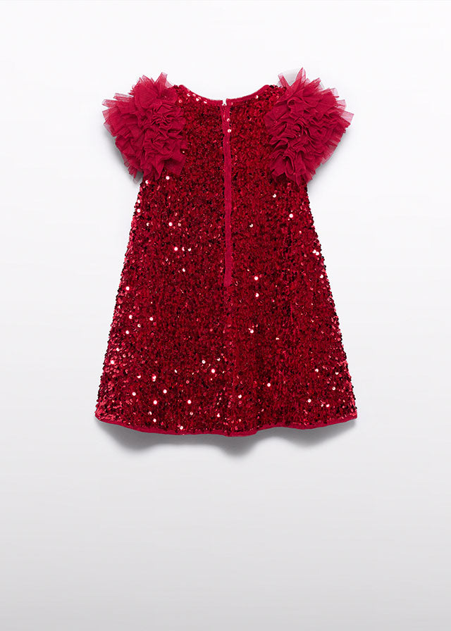 ABEL & LULA GIRL SEQUIN AND TULLE DRESS