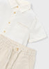 MAYORAL BOY LINEN SHORTS AND SHIRT SET