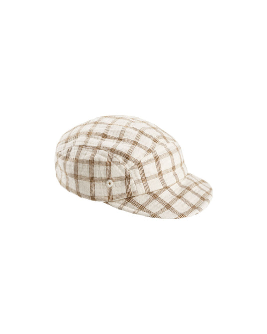 QUINCY MAE BABY CAP - CINNAMON CHECK