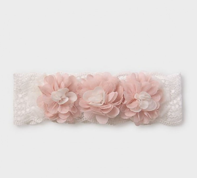 ABEL & LULA BABY FLORAL LACE HEADBAND