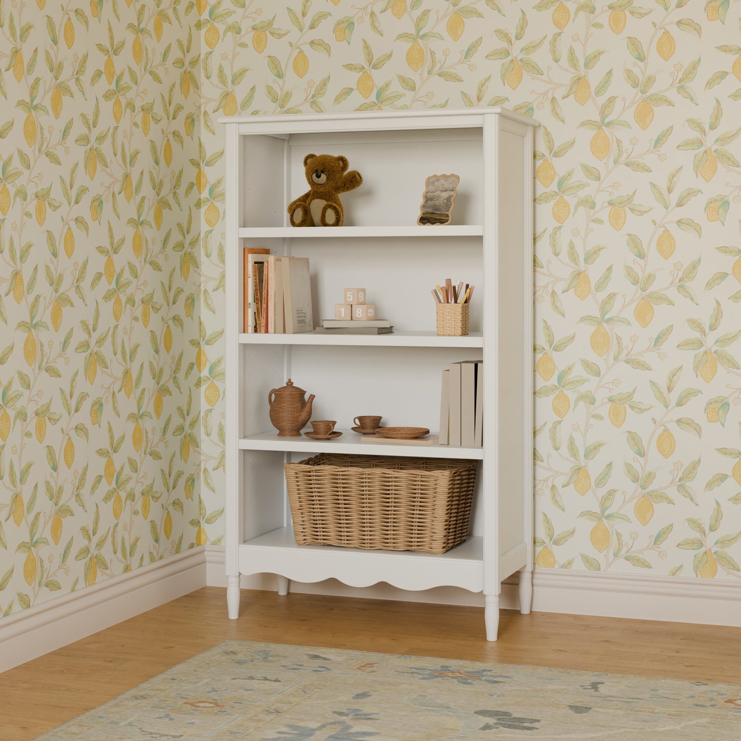 Liberty Assembled Bookcase in Warm White