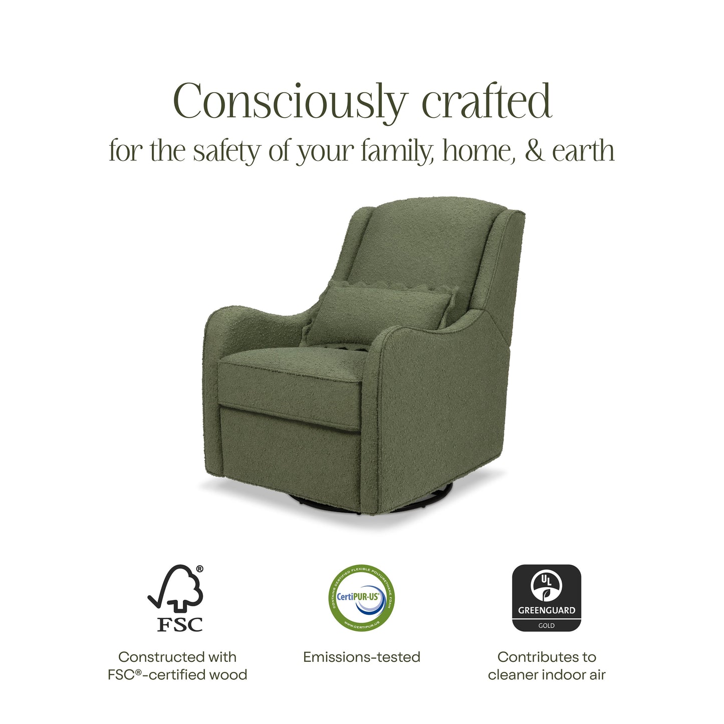 NAMESAKE DEVON RECLINER AND SWIVEL GLIDER