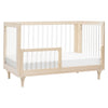 Lolly 3-in-1 Convertible Crib w/Toddler Bed Conversion in Crimson/Natural