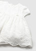 MAYORAL EMBROIDERED TULLE DRESS WITH BLOOMERS WHITE