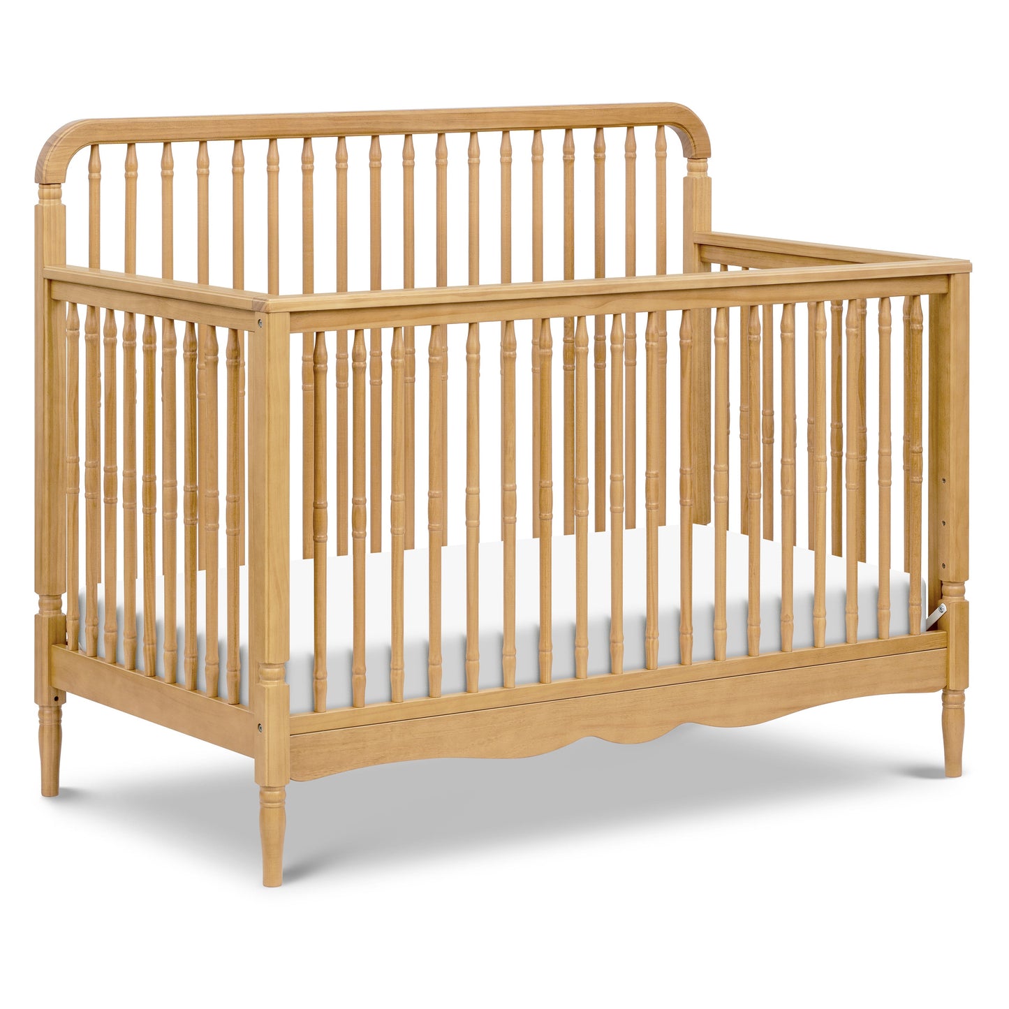 Liberty 4-in-1 Convertible Spindle Crib in Warm White