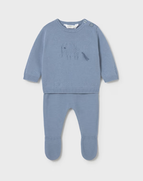 MAYORAL BOY KNIT PANTS AND SWEATER SET ATLANTIS