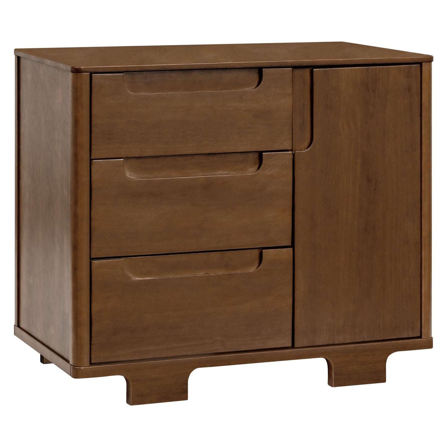 Yuzu 3-Drawer Changer Dresser in White/Natural