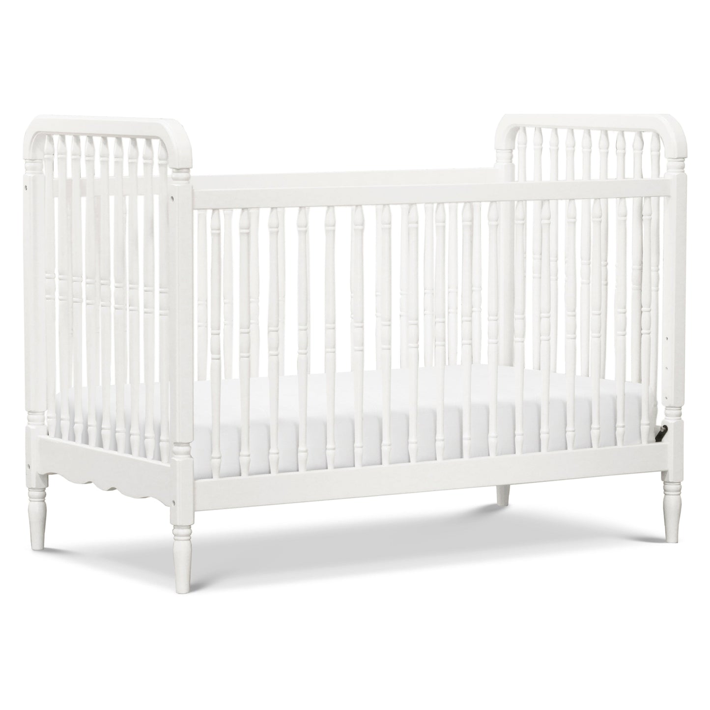 Liberty 3-in-1 Convertible Spindle Crib w/Toddler Bed Conversion Kit in Dusty Rose