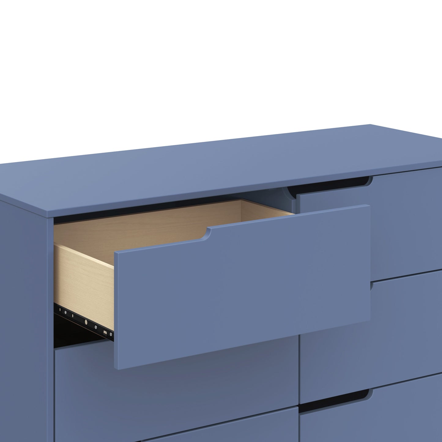 Hudson 6-Drawer Double Dresser, Assembled in Honey