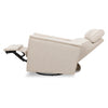 Willa Power Glider Recliner w/ adj. headrest & USB in Performance Grey Eco-Weave w/Light Wood Base