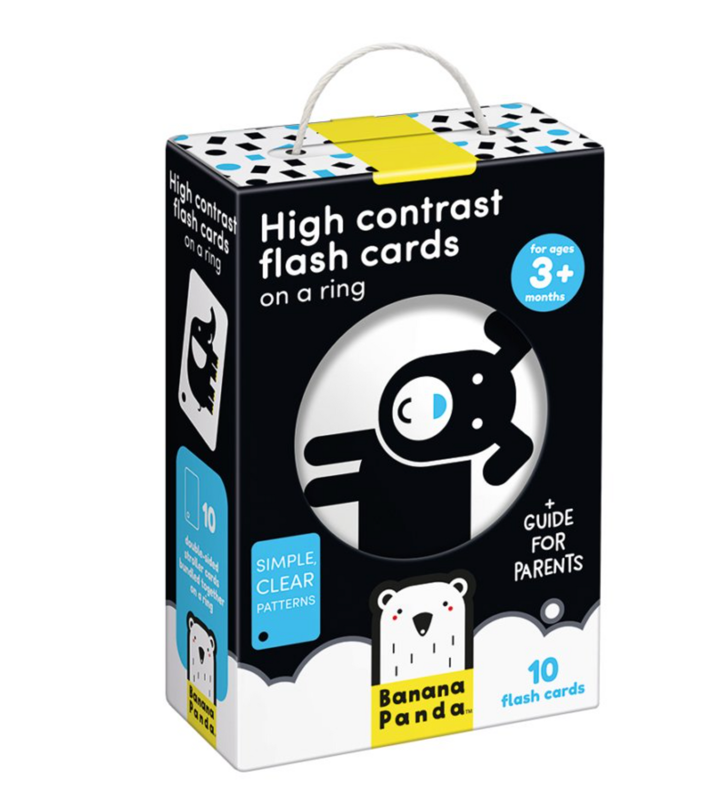 HIGH CONTRAST FLASH CARDS ON A RING