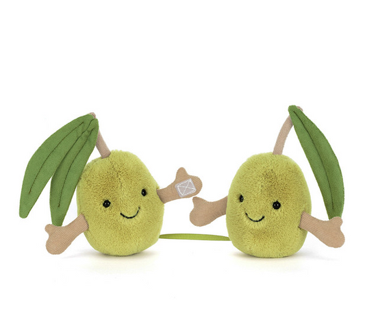 JELLYCAT AMUSEABLES PAIR OF OLIVES