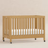 Maki Full-Size Folding Crib w/ Toddler Bed Conversion Kit in Honey