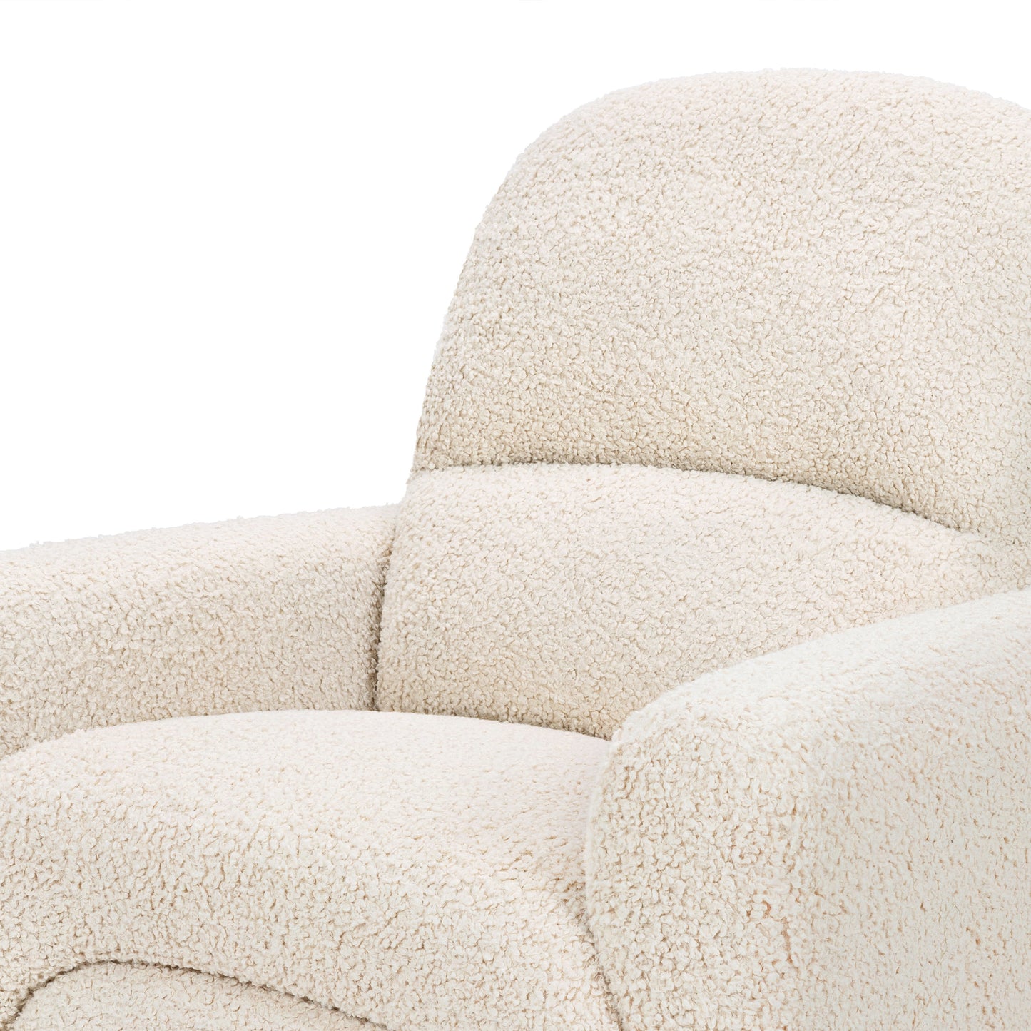 BABYLETTO RAINBOW RECLINER AND SWIVEL GLIDER IN TEDDY LOOP