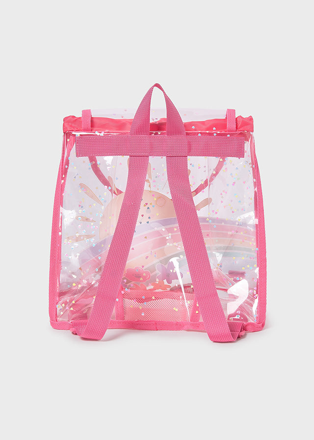 MAYORAL CLEAR BACKPACK - PINK
