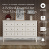 Liberty 9-Drawer Assembled Dresser in Natural Walnut