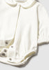MAYORAL GIRL COLLARED BODYSUIT CREAM