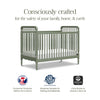 Liberty 3-in-1 Convertible Spindle Crib w/Toddler Bed Conversion Kit in Dusty Rose