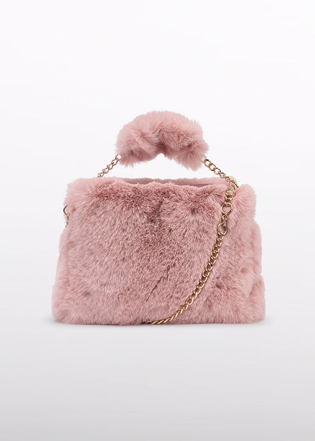 ABEL & LULA GIRL FAUX FUR BAG - PETAL
