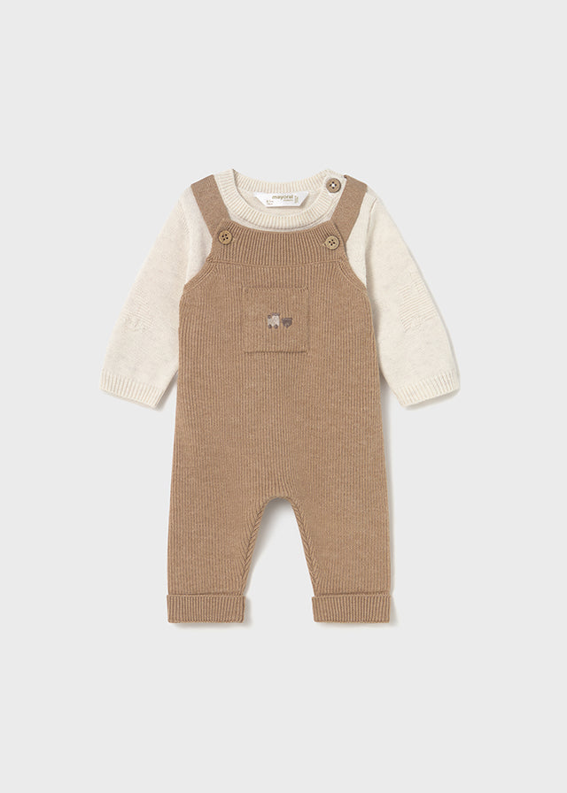 MAYORAL NEWBORN BOY 2-PIECE DUNGAREE SET