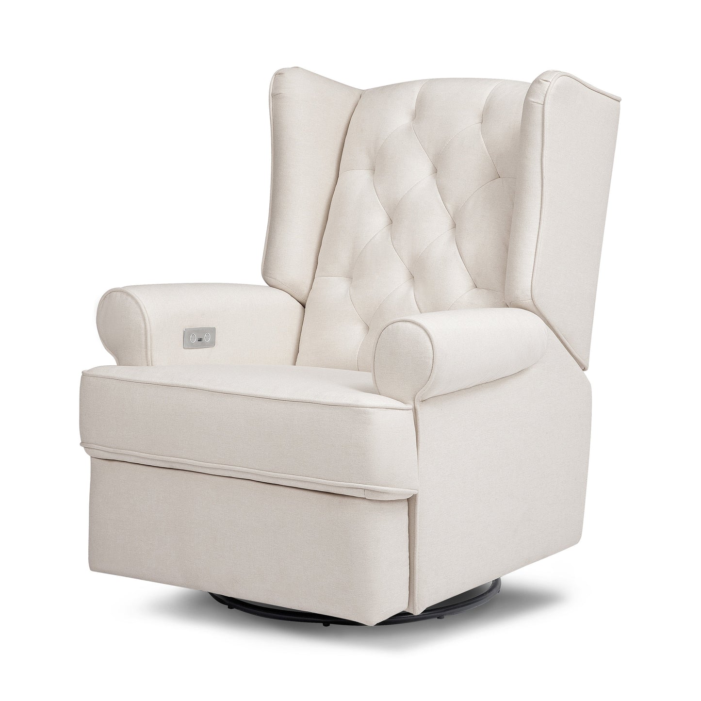 NAMESAKE HARBOUR ELECTRONIC RECLINER AND SWIVEL GLIDER IN ECO-PERFORMANCE FABRIC WITH USB PORT | WATER REPELLENT & STAIN RESISTANT