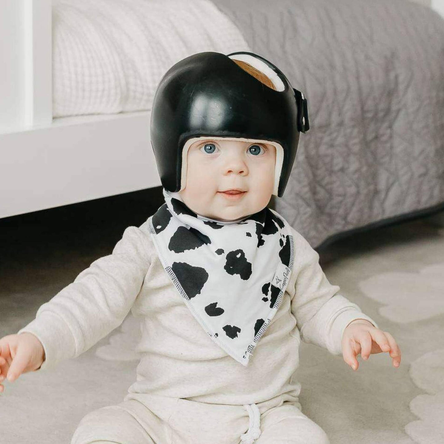 COPPER PEARL JO BABY BANDANA BIB SET