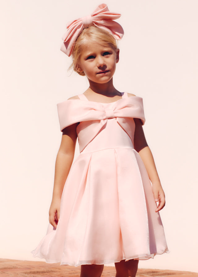 ABEL & LULA ORGANZA BOW DRESS
