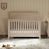 MONOGRAM BY NAMESAKE BARROW RUSTIC 4-IN-1  CONVERTIBLE FLAT TOP CRIB
