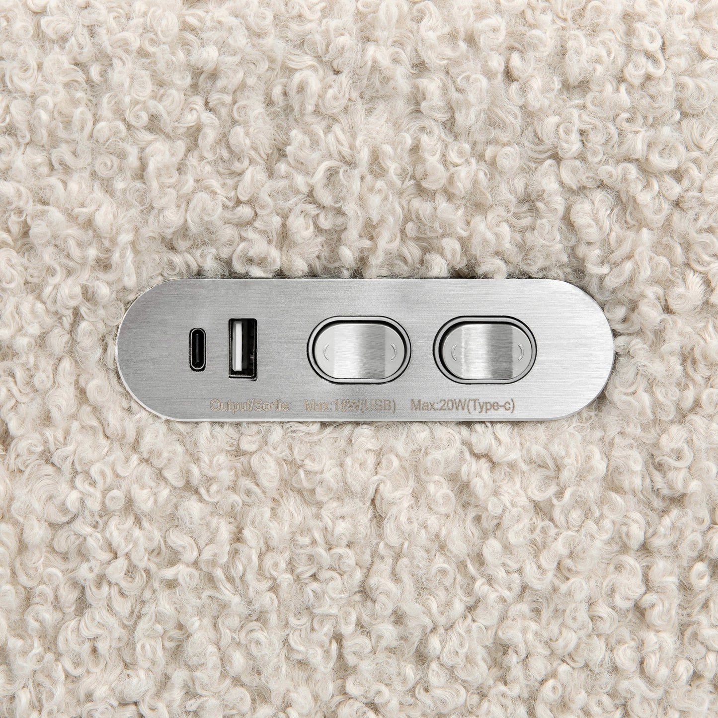 Kiwi Plus Power Glider Recliner w/ Power Headrest in Performance Beach Eco-Weave