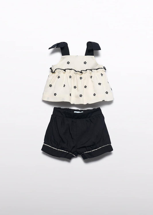 ABEL & LULA GIRL EMBROIDERED SET