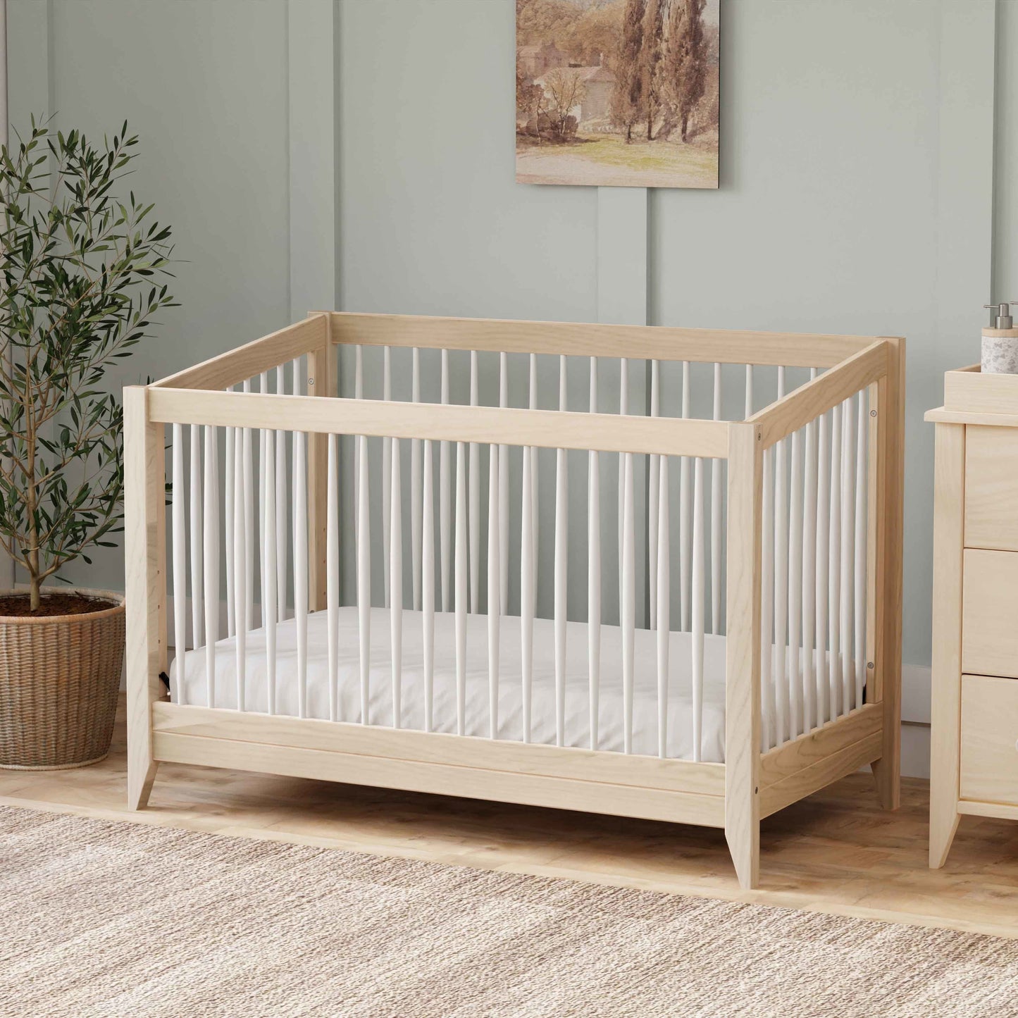 BABYLETTO SPROUT 4-IN-1 CONVERTIBLE CRIB WITH TODDLER BED CONVERSION KIT