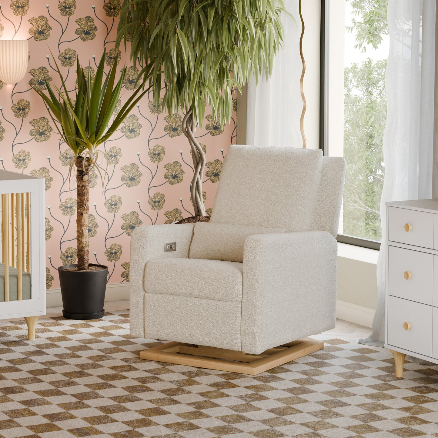 BABYLETTO SIGI ELECTRONIC RECLINER AND GLIDER WITH USB PORT