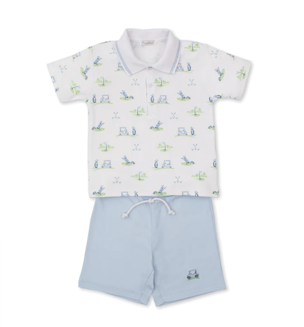 KISSY KISSY BERMUDA SET MIX BLUE GOLF