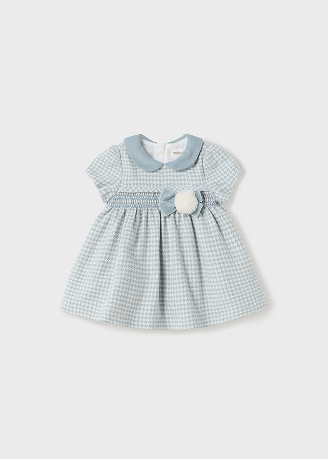 MAYORAL SHORT SLEEVED SMOCKED DRESS