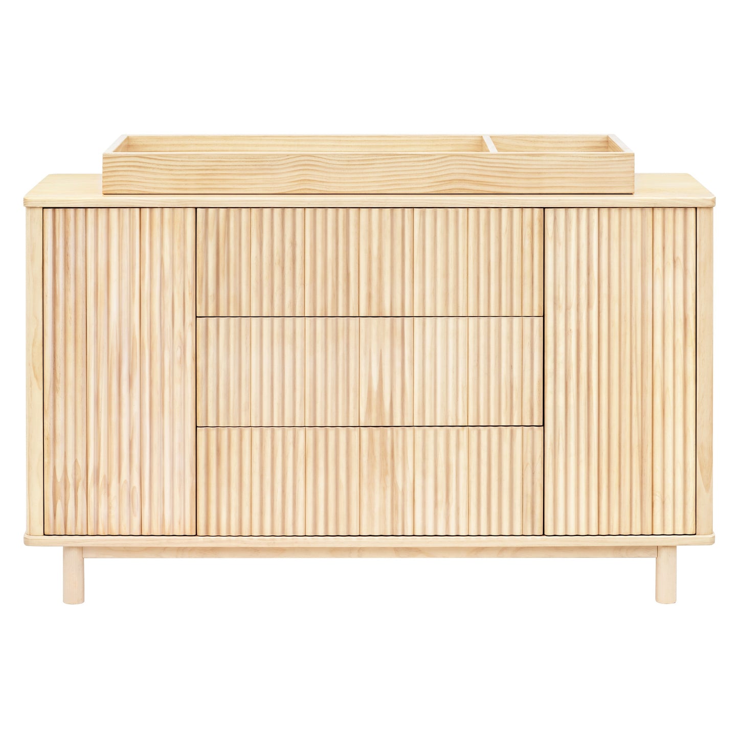 Pogo Tambour Assembled Dresser in Olive