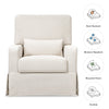NAMESAKE CRAWFORD PILLOWBACK COMFORT SWIVEL GLIDER
