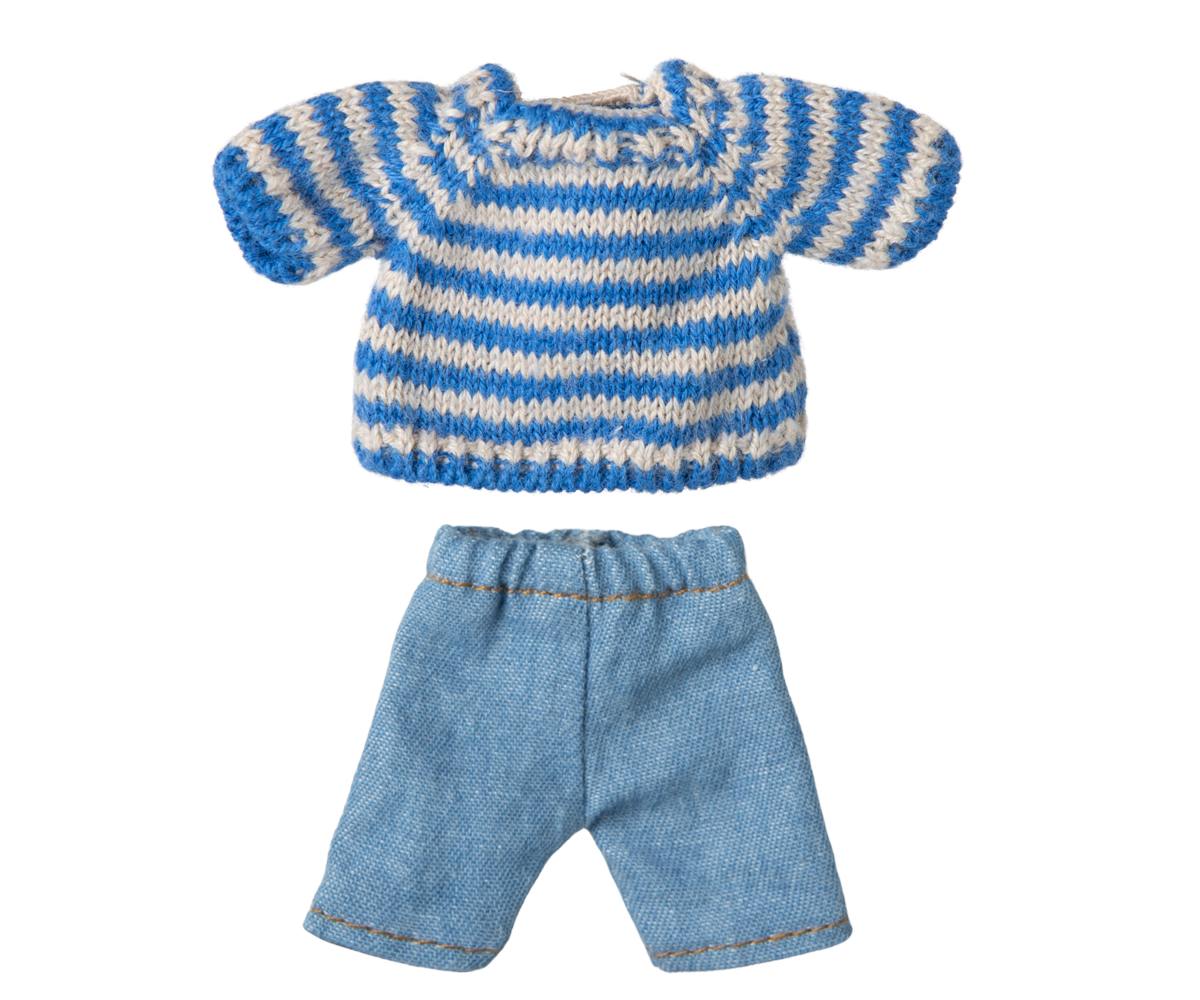 MAILEG KNITTED SWEATER AND PANTS, BIG BROTHER