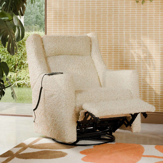 BABYLETTO KIWI DELUXE POWER RECLINER & SWIVEL GLIDER WITH HEAT AND MASSAGE